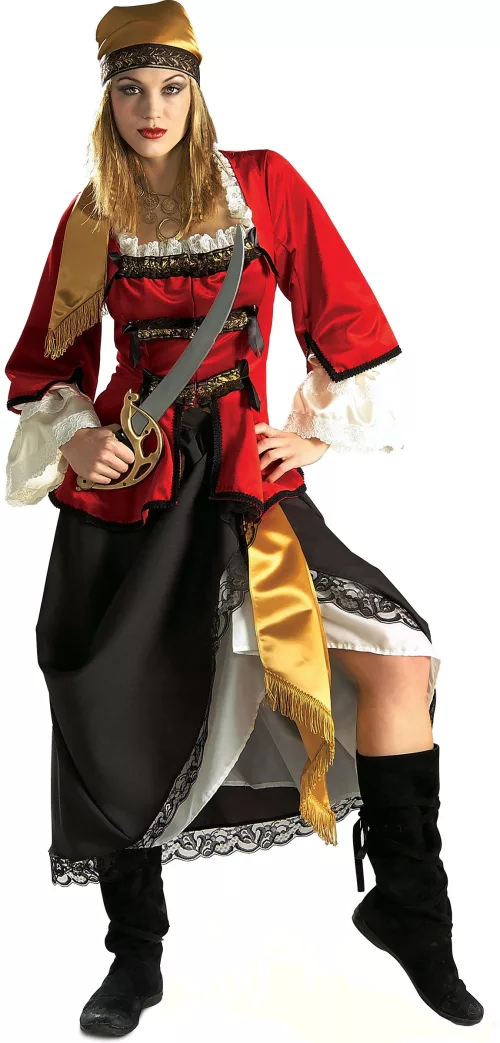 Photo du produit Déguisement pirate doré luxe femme