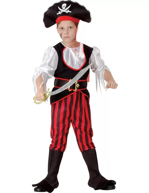 Photo du produit Déguisement pirate effet satiné garçon