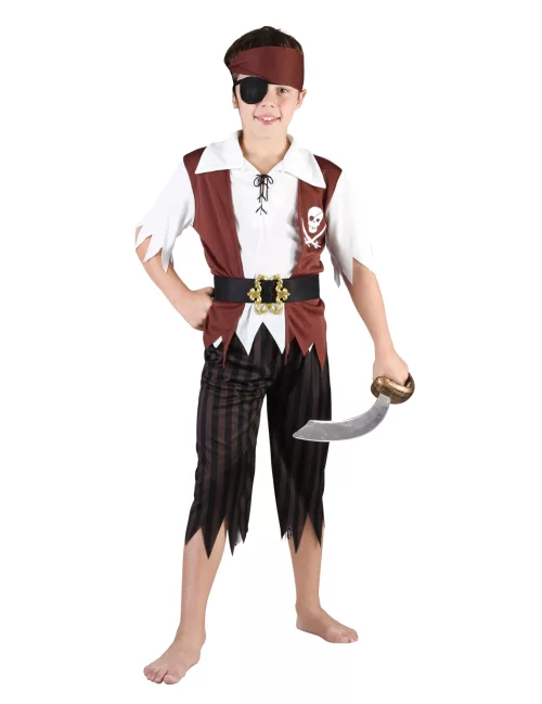 Photo du produit Déguisement pirate noir et blanc garçon