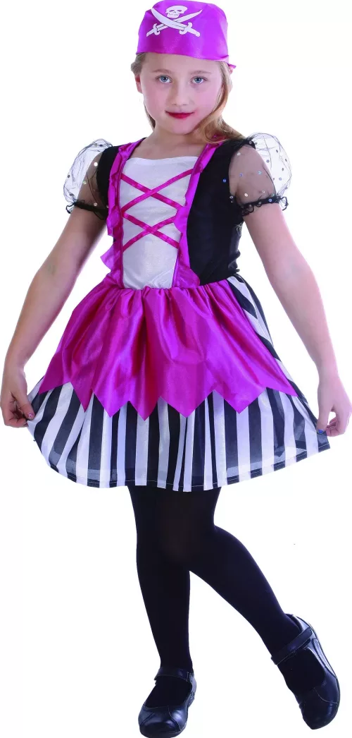Photo du produit Déguisement pirate robe rose fille