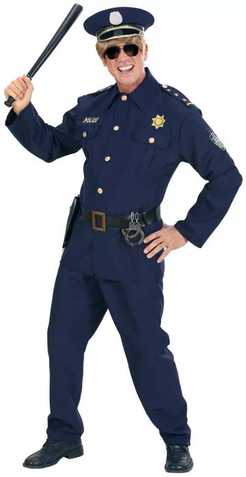 Photo du produit Déguisement policier bleu marine homme
