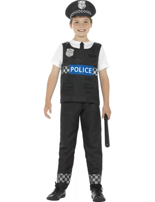 Photo du produit Déguisement policier noir et blanc garçon