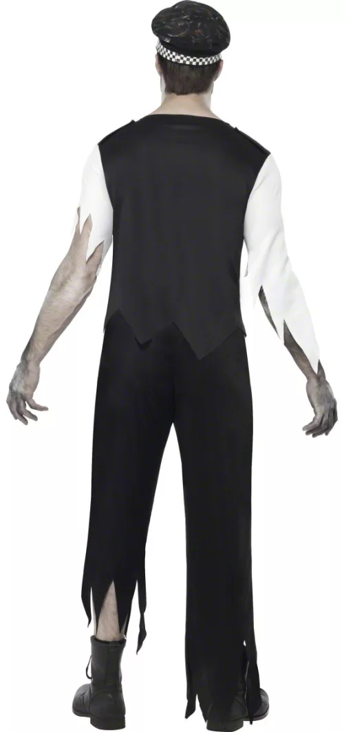 Photo du produit Déguisement zombie sanglant policier homme
