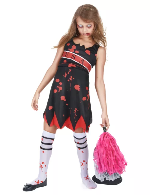 Photo du produit Déguisement pompom girl zombie fille Halloween