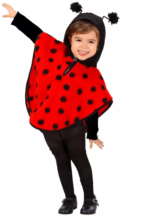 Photo du produit Poncho coccinelle fille