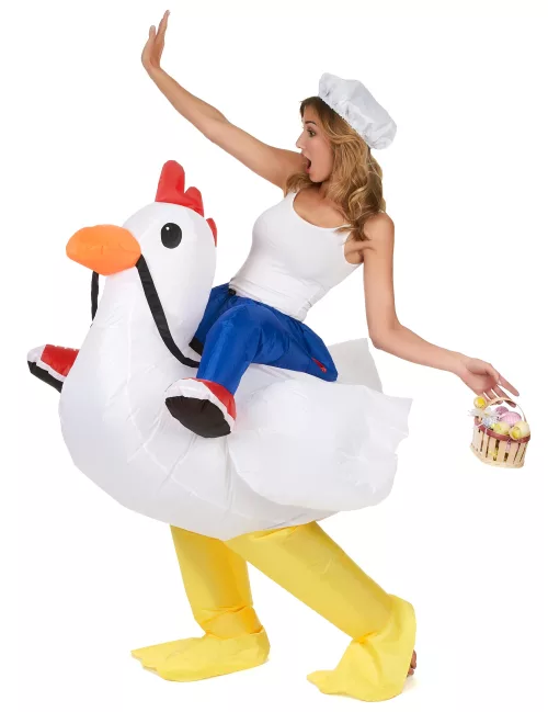 Photo du produit Déguisement poulet gonflable adulte