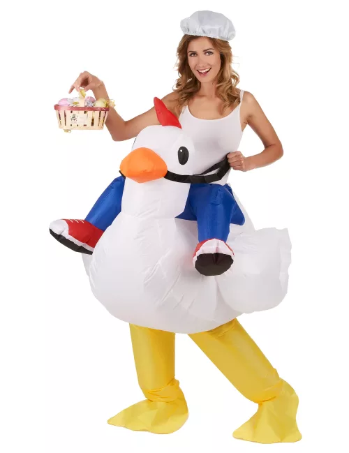 Photo du produit Déguisement poulet gonflable adulte