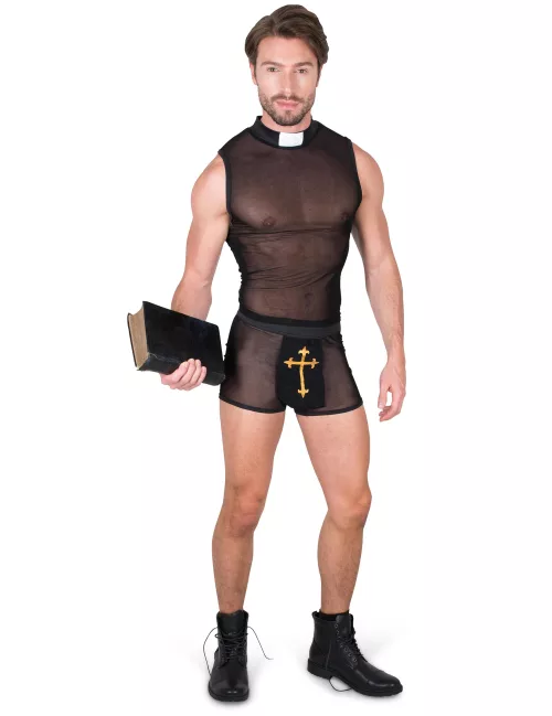 Photo du produit Déguisement prêtre pécheur homme