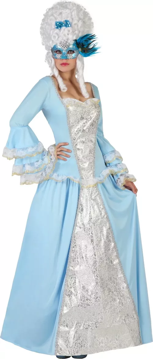 Photo du produit Déguisement princesse baroque bleue femme