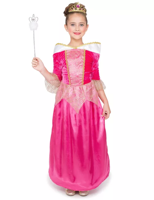 Photo du produit Déguisement princesse fée rose avec tiare fille
