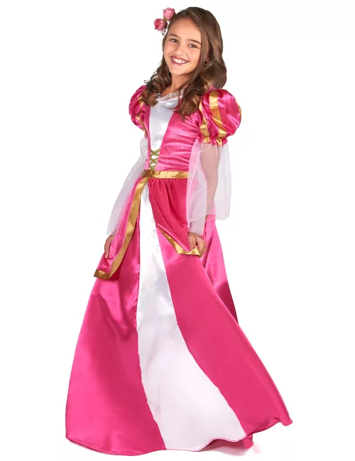 Photo du produit Déguisement princesse médiévale rose fille
