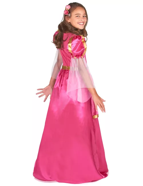 Photo du produit Déguisement princesse médiévale rose fille