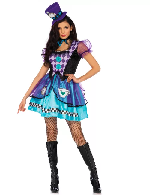 Photo du produit Déguisement princesse toquée violette femme