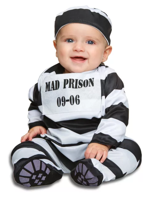 Photo du produit Déguisement prisonnier rayer bébé