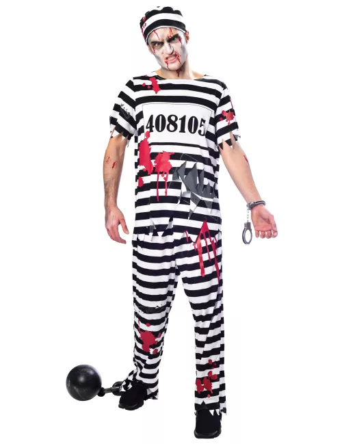 Photo du produit Déguisement prisonnier zombie homme
