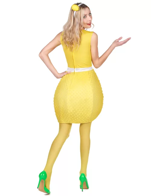 Photo du produit Déguisement robe citron jaune femme