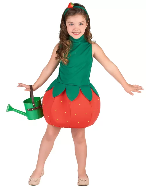 Photo du produit Déguisement robe fraise fille