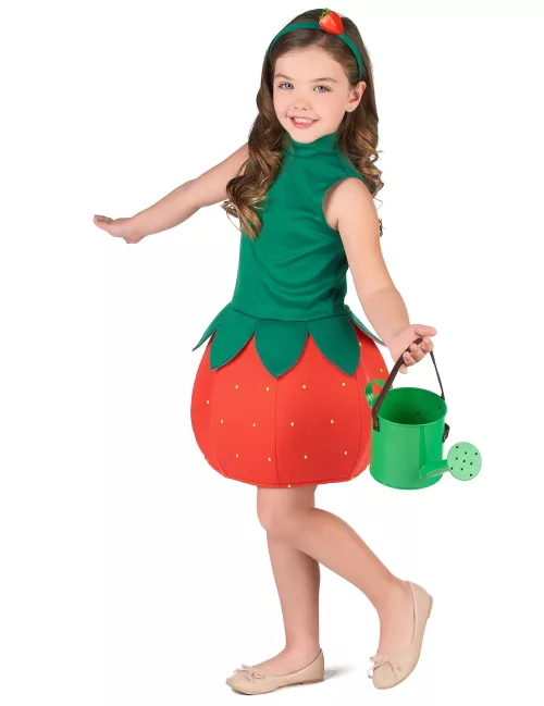 Photo du produit Déguisement robe fraise fille