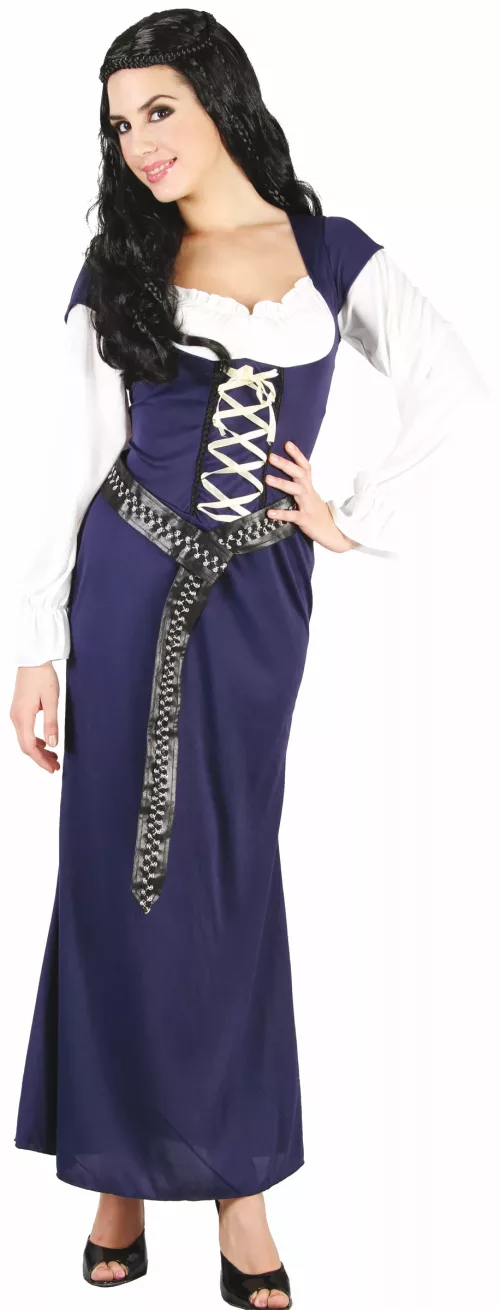 Photo du produit Déguisement Bavaroise robe longue bleue Femme
