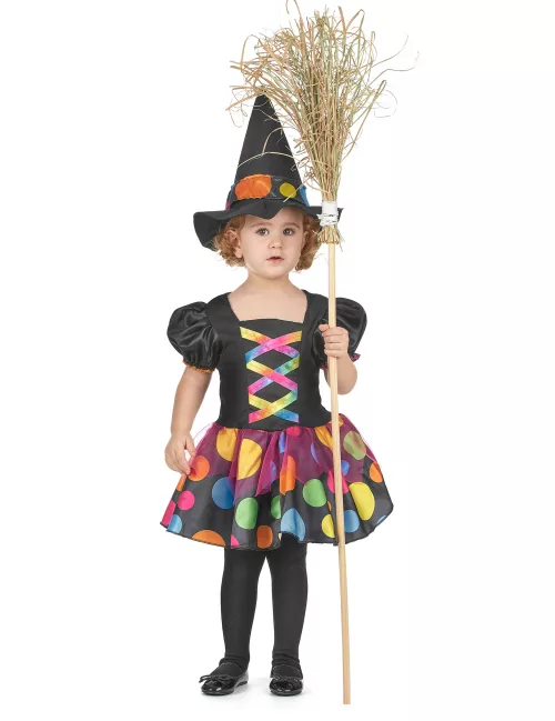 Photo du produit Déguisement sorcière colorée fille