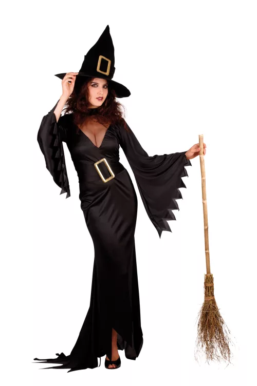 Photo du produit Déguisement long sorcière femme Halloween