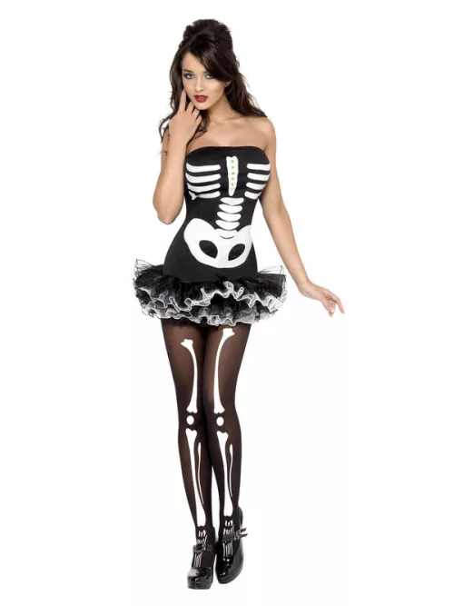 Photo du produit Déguisement squelette sexyfemme avec tutu Halloween