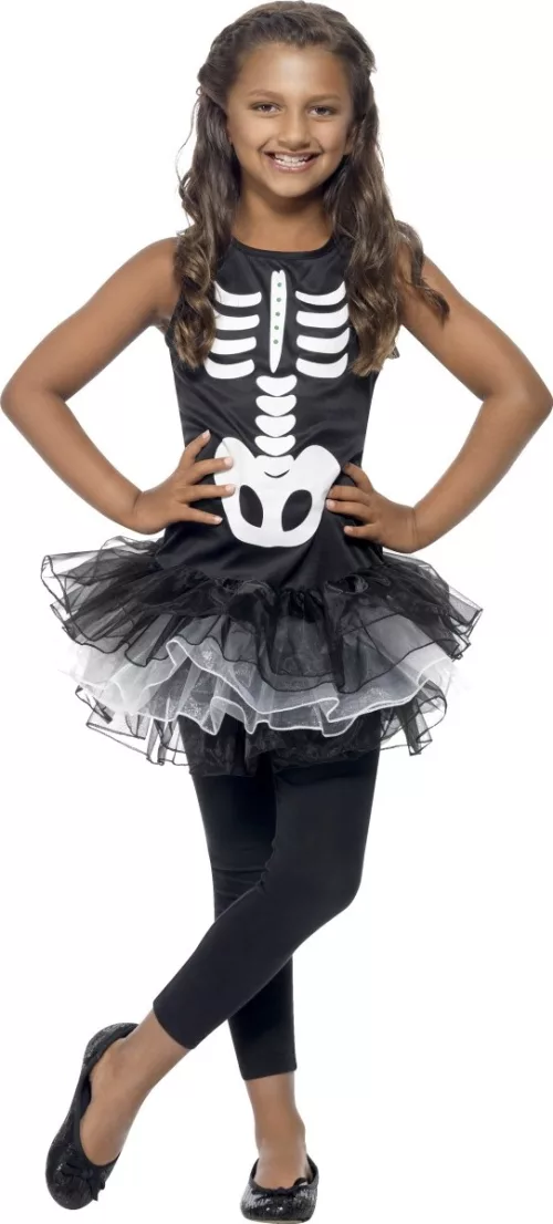 Photo du produit Déguisement squelette tutu noir fille Halloween