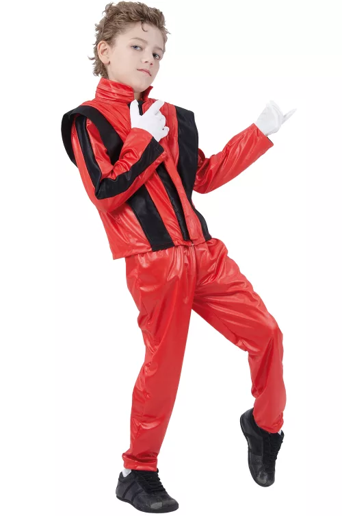 Photo du produit Déguisement star de la pop rouge garçon