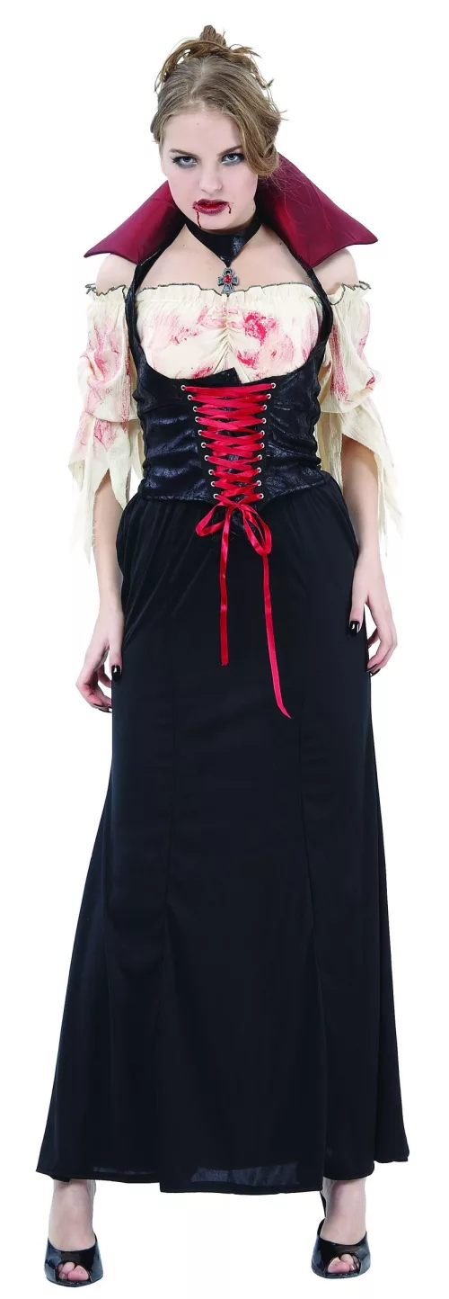 Photo du produit Déguisement vampire effet cuir femme Halloween