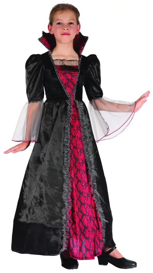 Photo du produit Déguisement vampire rouge et noir fille
