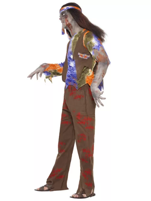 Photo du produit Déguisement zombie hippie homme Halloween