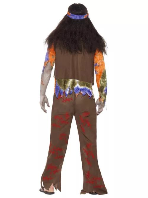 Photo du produit Déguisement zombie hippie homme Halloween