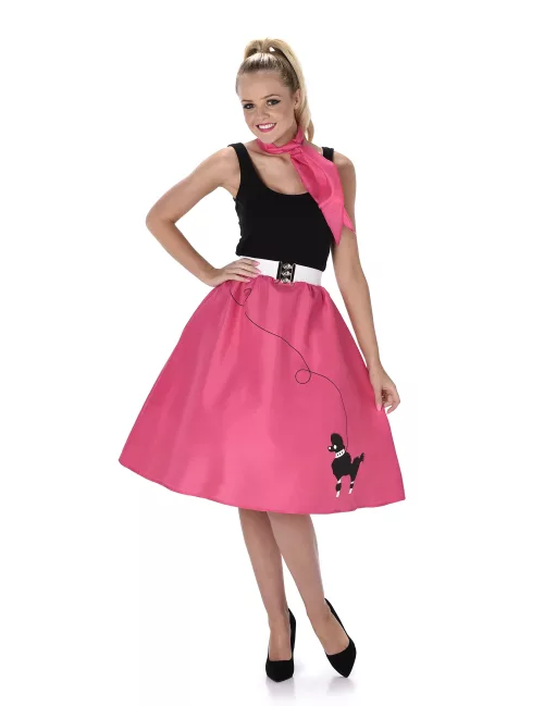 Photo du produit Déguisement années 50 fuschia femme