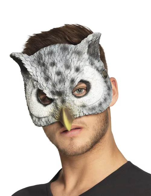 Photo du produit Demi masque chouette adulte
