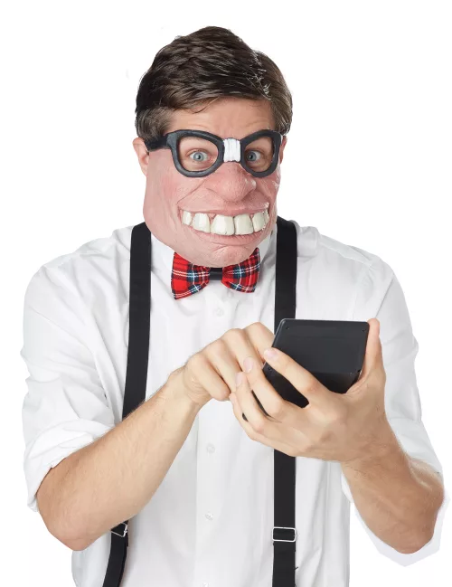 Photo du produit Demi-masque geek adulte