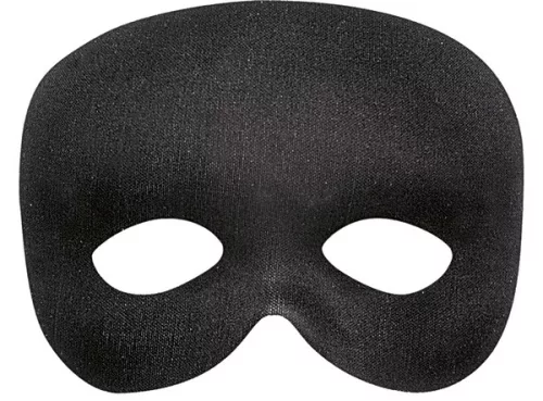 Photo du produit Demi-masque noir adulte