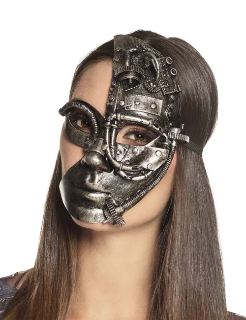 Photo du produit Demi masque robot Steampunk femme