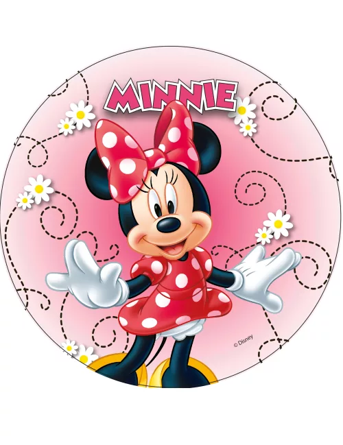 Photo du produit Disque en azyme Minnie modèle aléatoire 20 cm