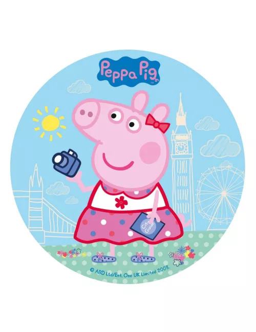Photo du produit Disque en sucre Peppa Pig 20 cm