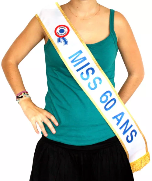 Photo du produit Echarpe Miss 60 ans