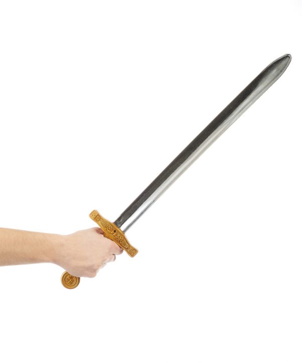 Photo du produit Epée chevalier médiéval enfant en plastique 65 cm
