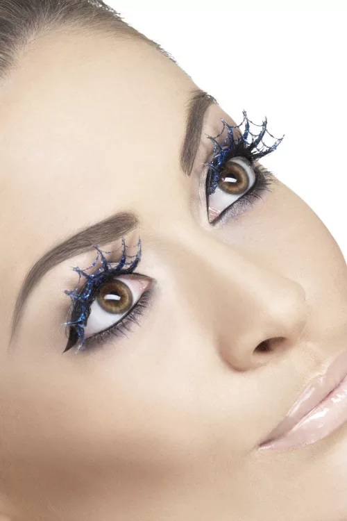 Photo du produit Faux cils longsbleu toile d'araignée adulte