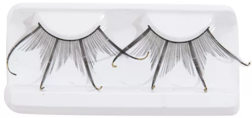 Photo du produit Faux cils courts double noirs avec strass adulte