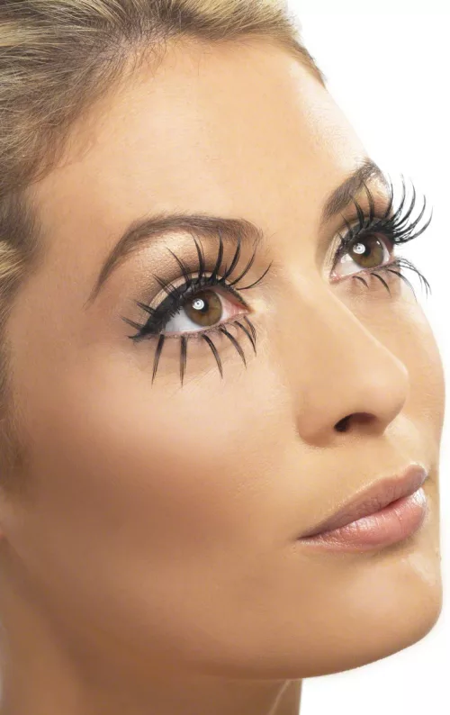 Photo du produit Faux cils longs double noirs adulte