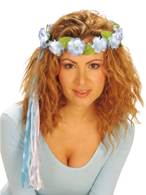 Photo du produit Anneau fleur multicolore pour cheveux pour fée hippie Elfe