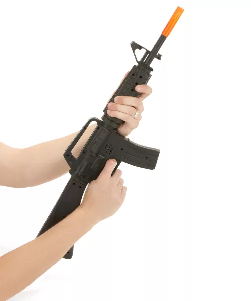 Photo du produit Fusil d'assaut de soldat M16 en plastique