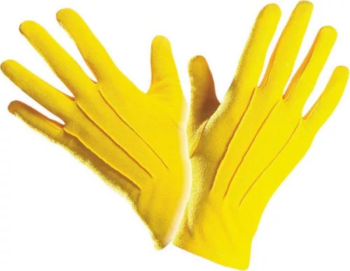 Photo du produit Gants courts jaunes adulte