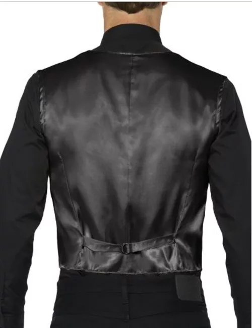 Photo du produit Gilet noir à sequins adulte
