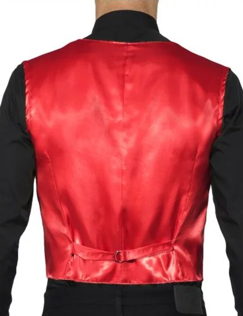 Photo du produit Gilet rouge à sequins adulte