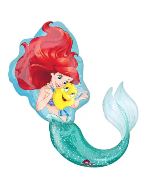 Photo du produit Ballon aluminium géant La Petite Sirène 86 cm